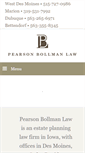 Mobile Screenshot of pearsonbollmanlaw.com